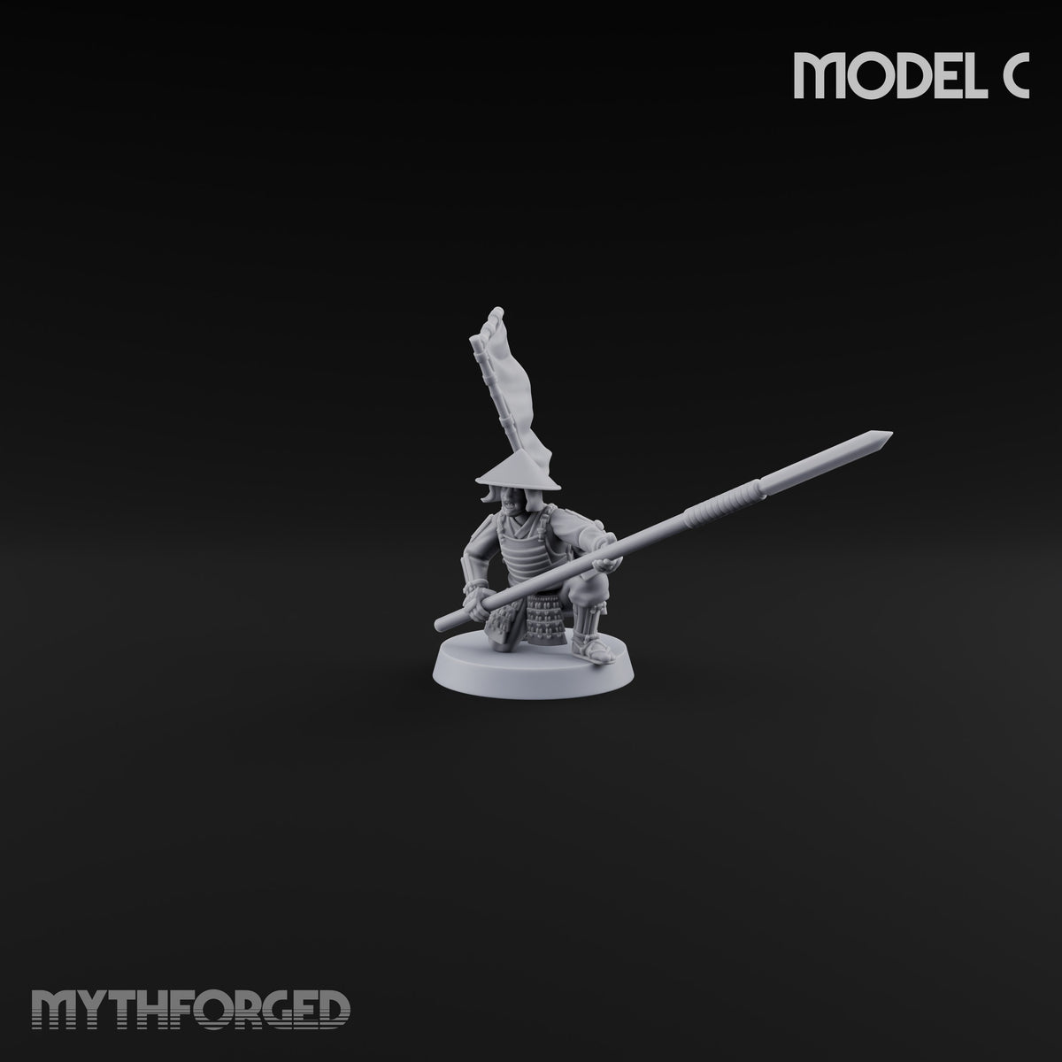 Holding the Line Human Ashigaru Spearmen — C