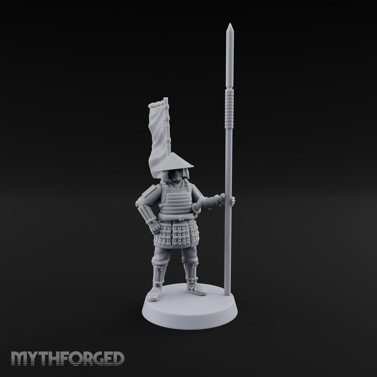 Standing Ready Human Ashigaru — D