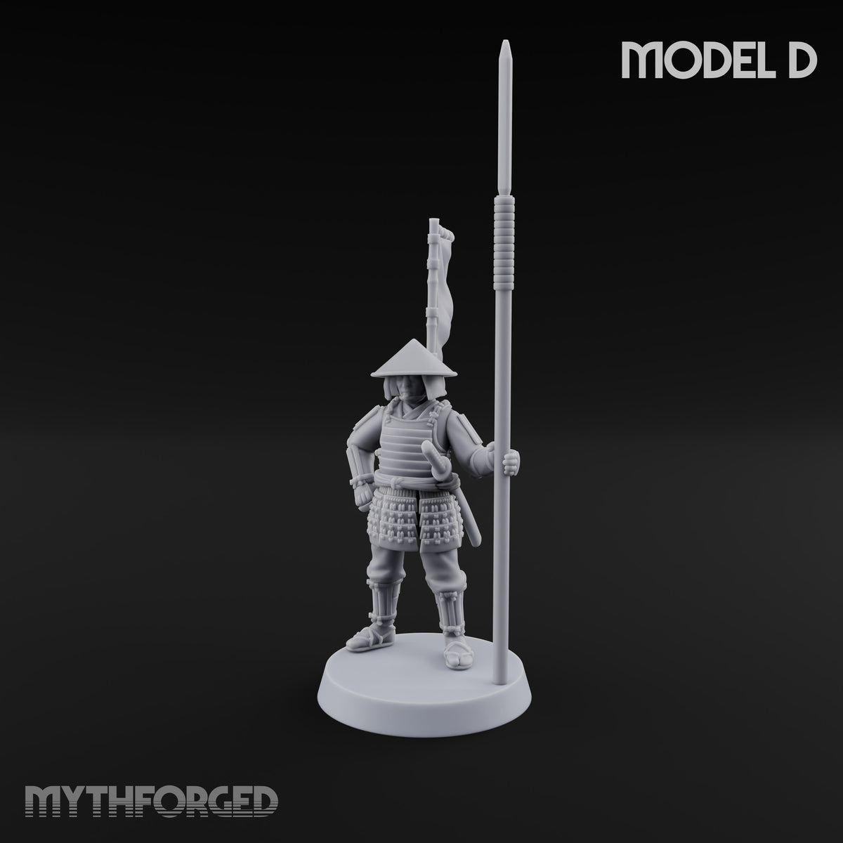 Standing Ready Human Ashigaru — D