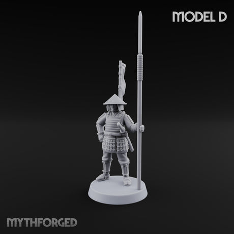 Standing Ready Human Ashigaru — D