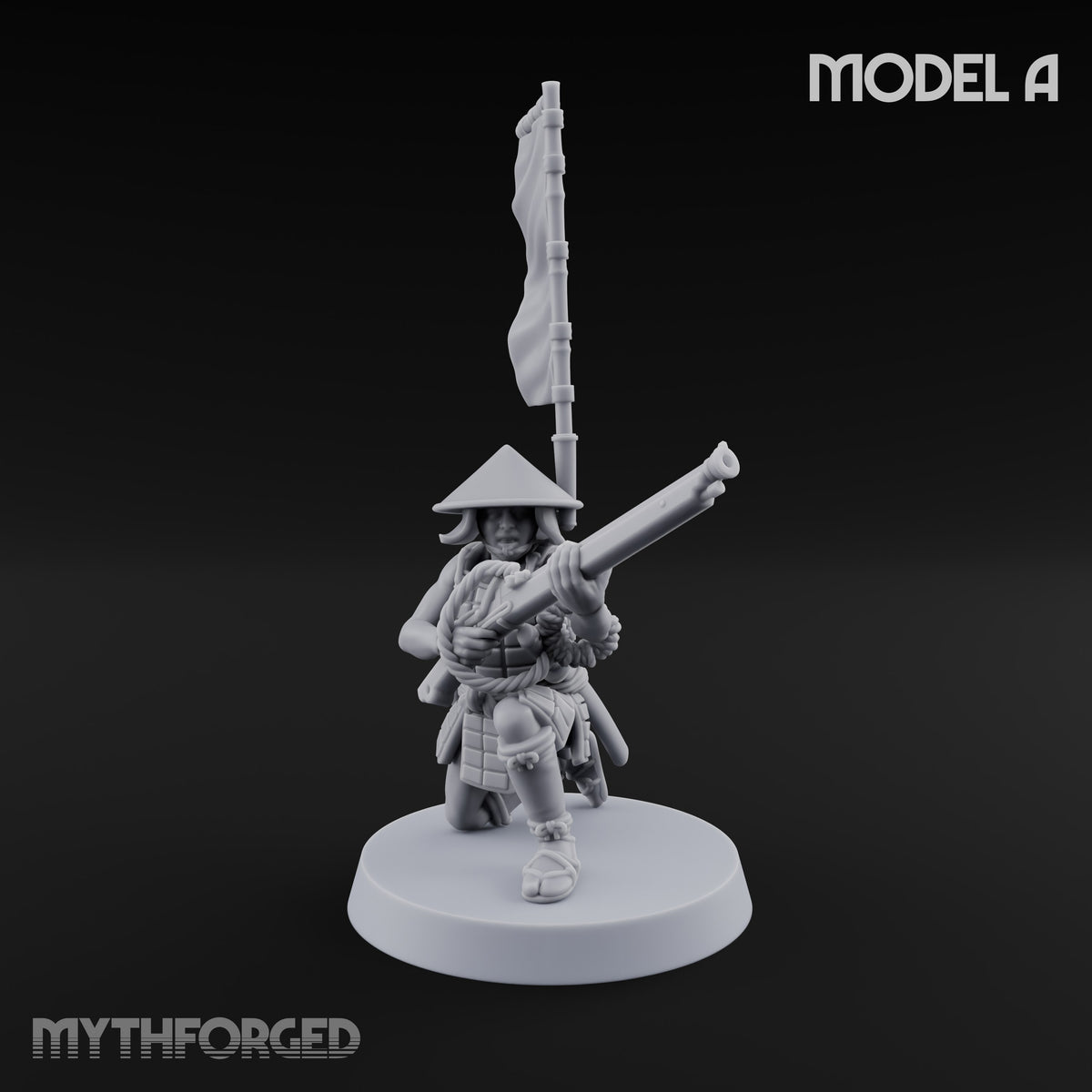 Priming the Volley Human Ashigaru Musketeer A