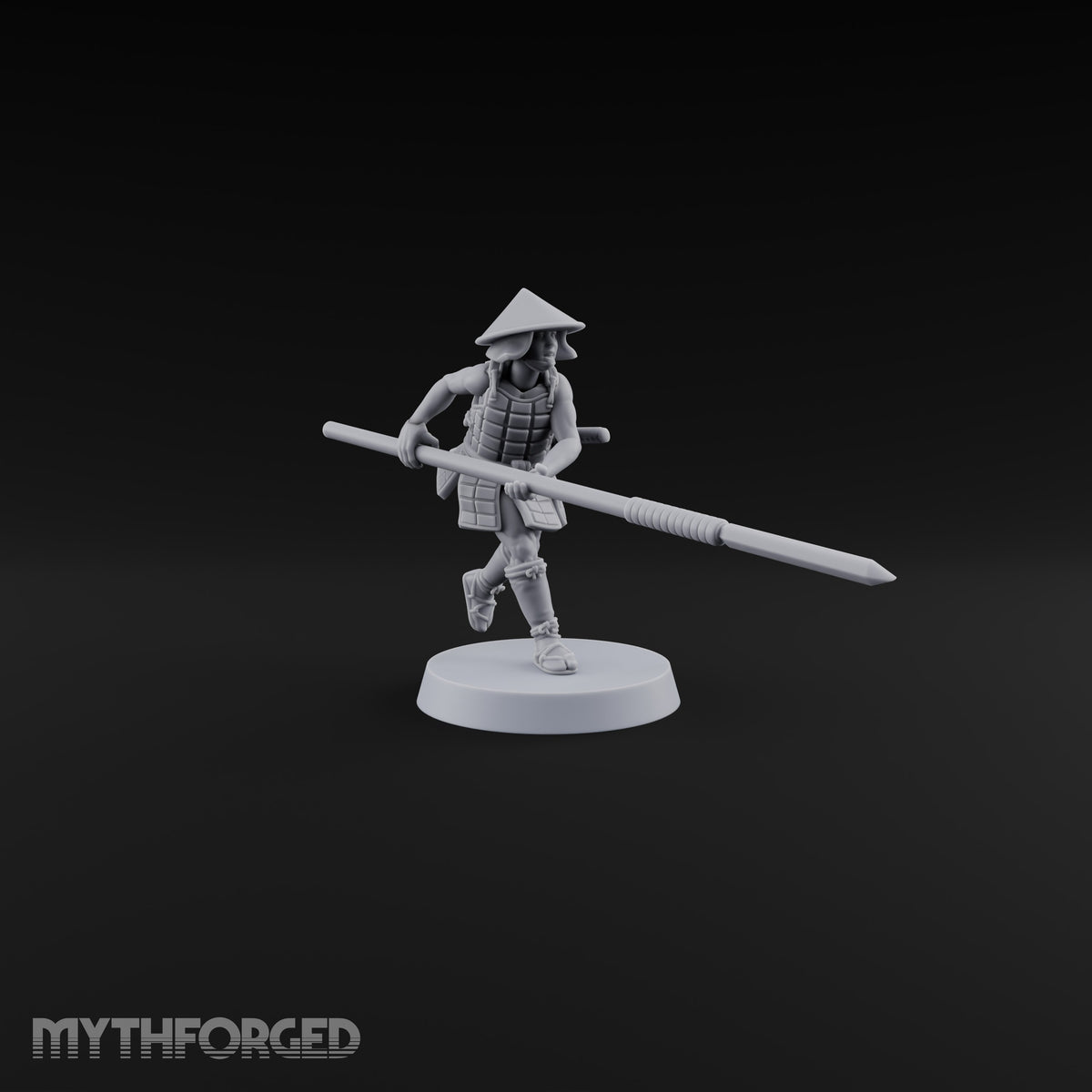 Charging Headlong Human Ashigaru Spearman A