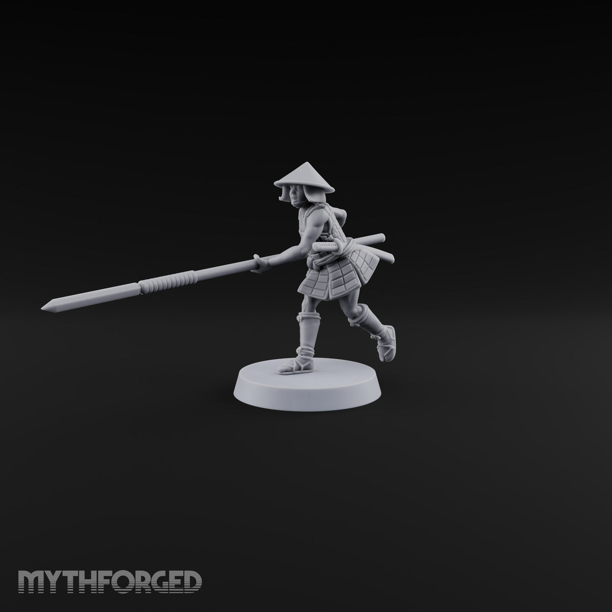 Charging Headlong Human Ashigaru Spearman A