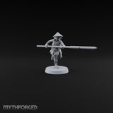 Charging Headlong Human Ashigaru Spearmen — C