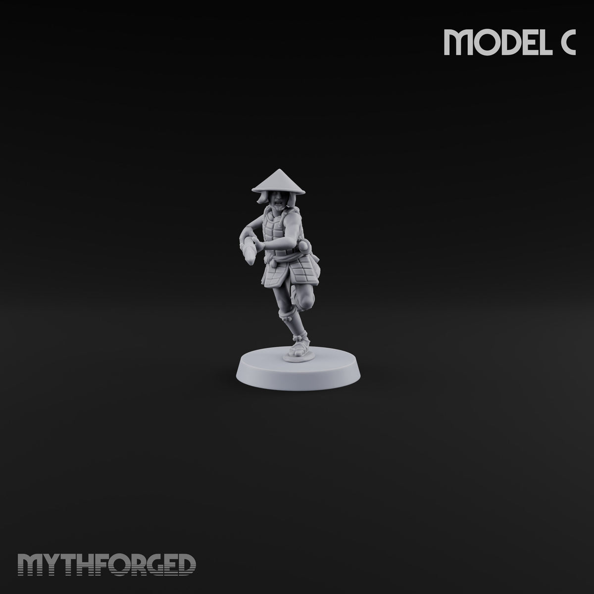 Charging Headlong Human Ashigaru Spearmen — C