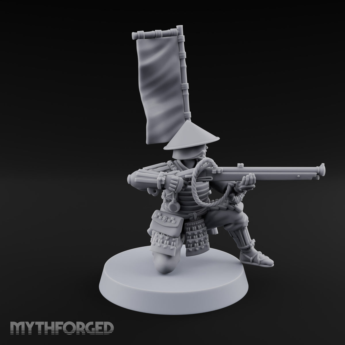 Matchlocks at the Ready Human Ashigaru Musketeer J