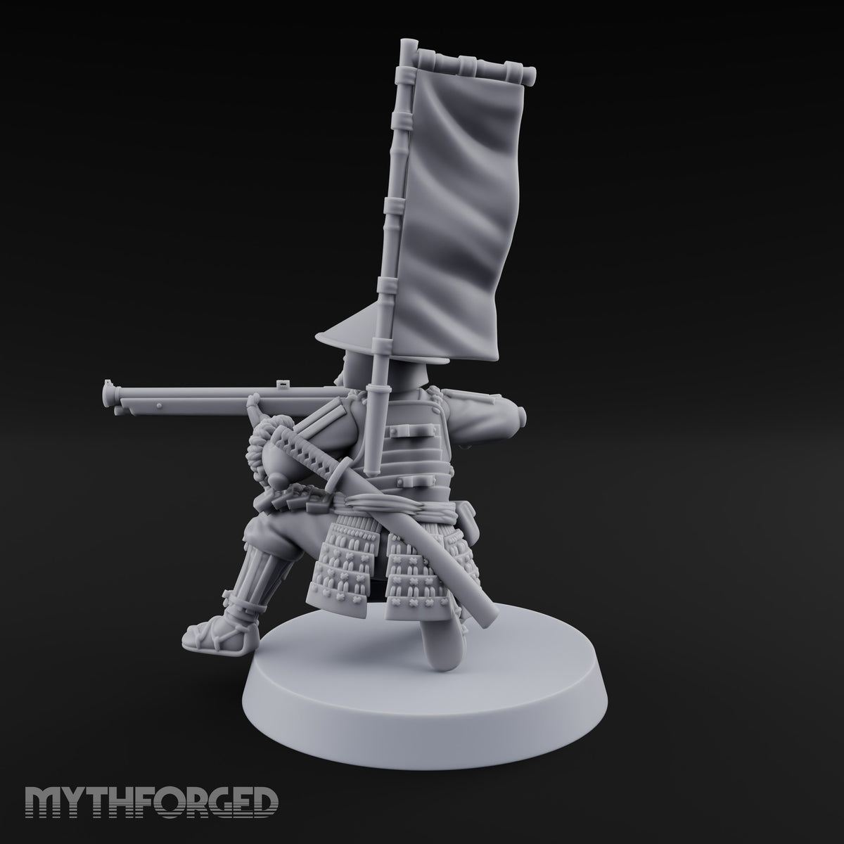 Matchlocks at the Ready Human Ashigaru Musketeer J