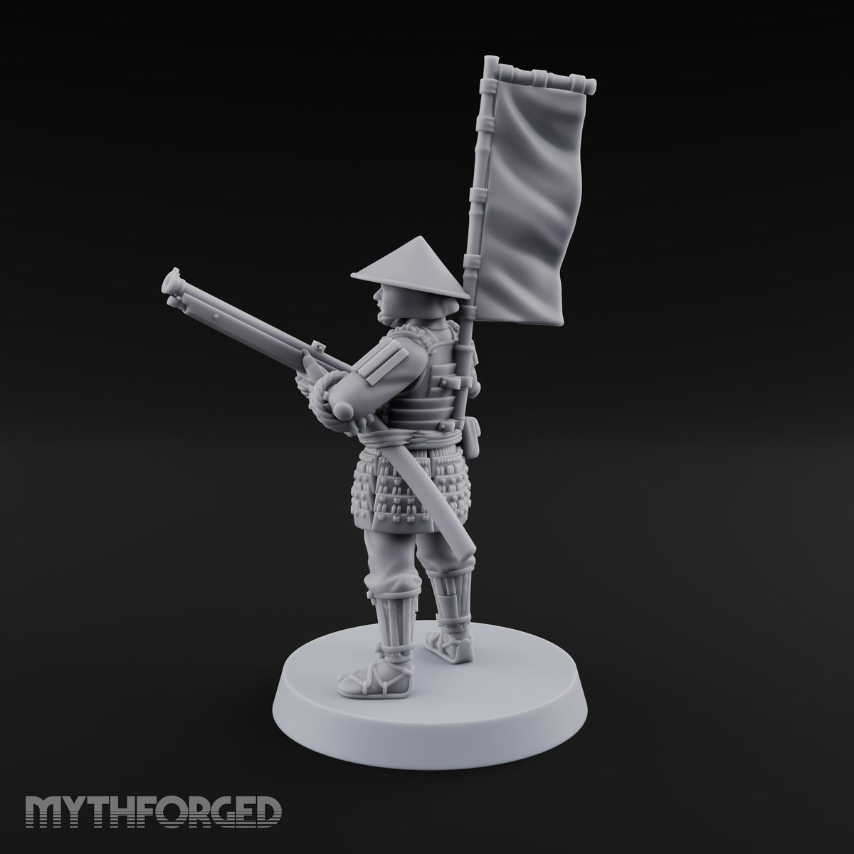 Matchlocks at the Ready Human Ashigaru Musketeer A