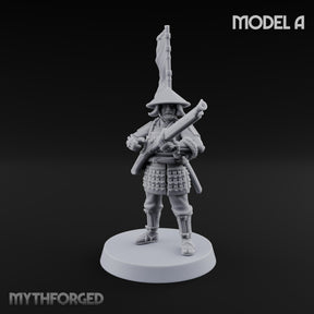 Matchlocks at the Ready Human Ashigaru Musketeer A