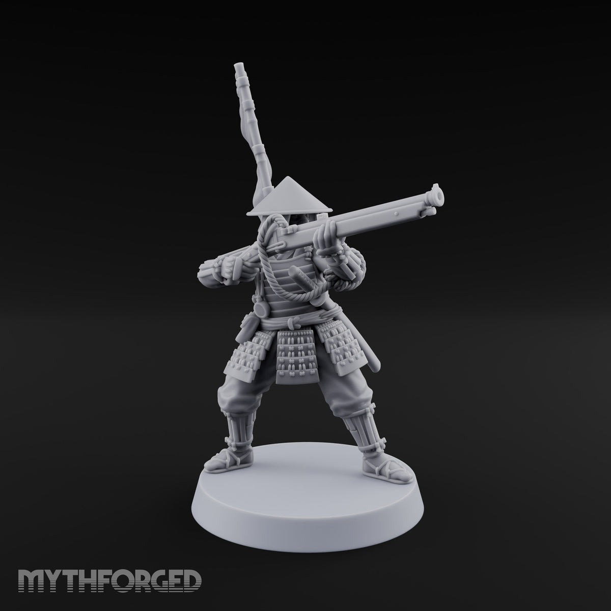 Matchlocks at the Ready Human Ashigaru Musketeers — D