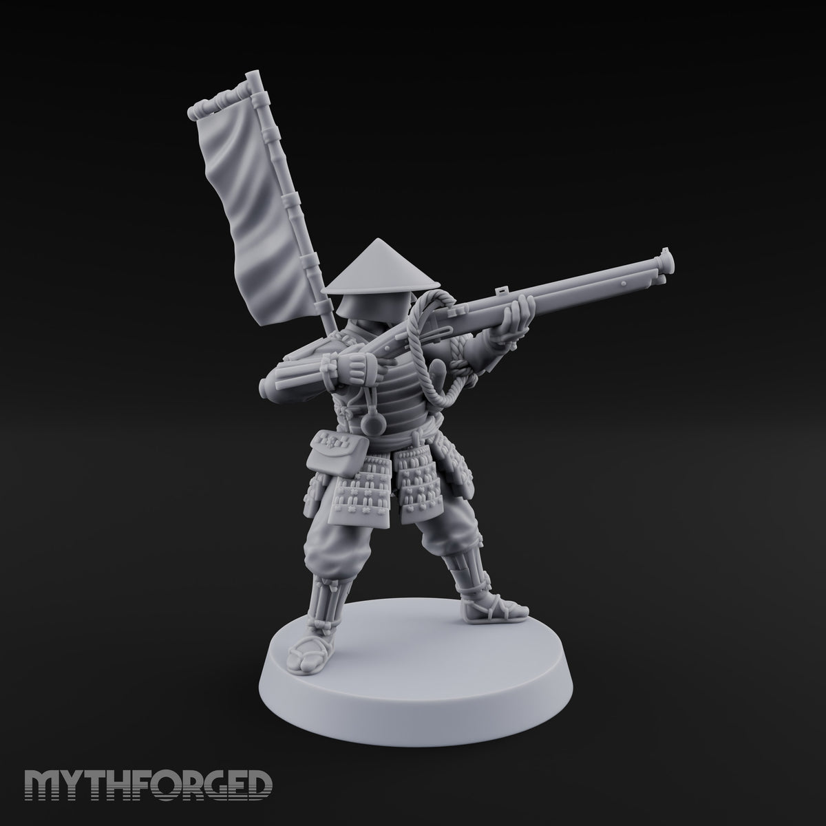 Matchlocks at the Ready Human Ashigaru Musketeer D