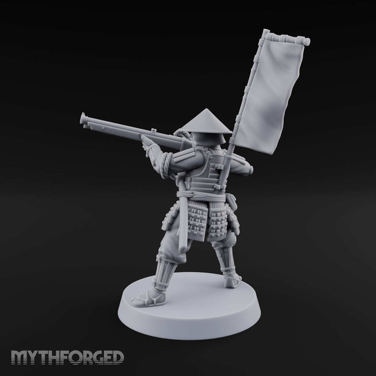 Matchlocks at the Ready Human Ashigaru Musketeer D