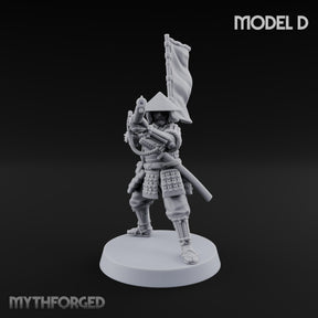 Matchlocks at the Ready Human Ashigaru Musketeer D