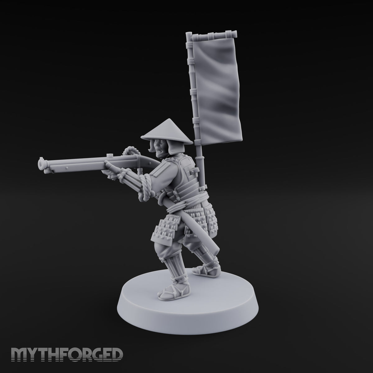Matchlocks at the Ready Human Ashigaru Musketeer E
