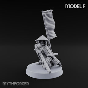 Matchlocks at the Ready Human Ashigaru Musketeer F