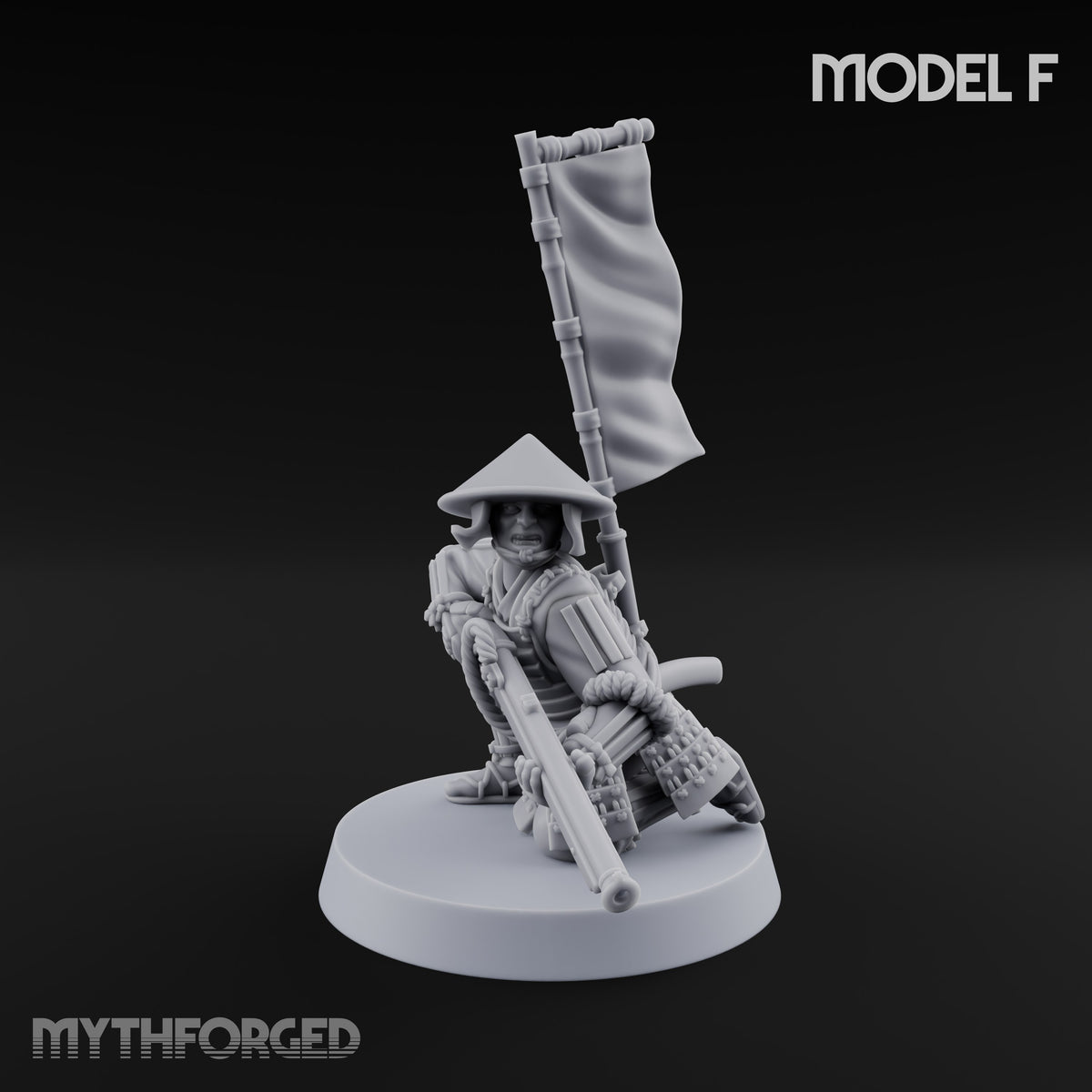 Matchlocks at the Ready Human Ashigaru Musketeers — F
