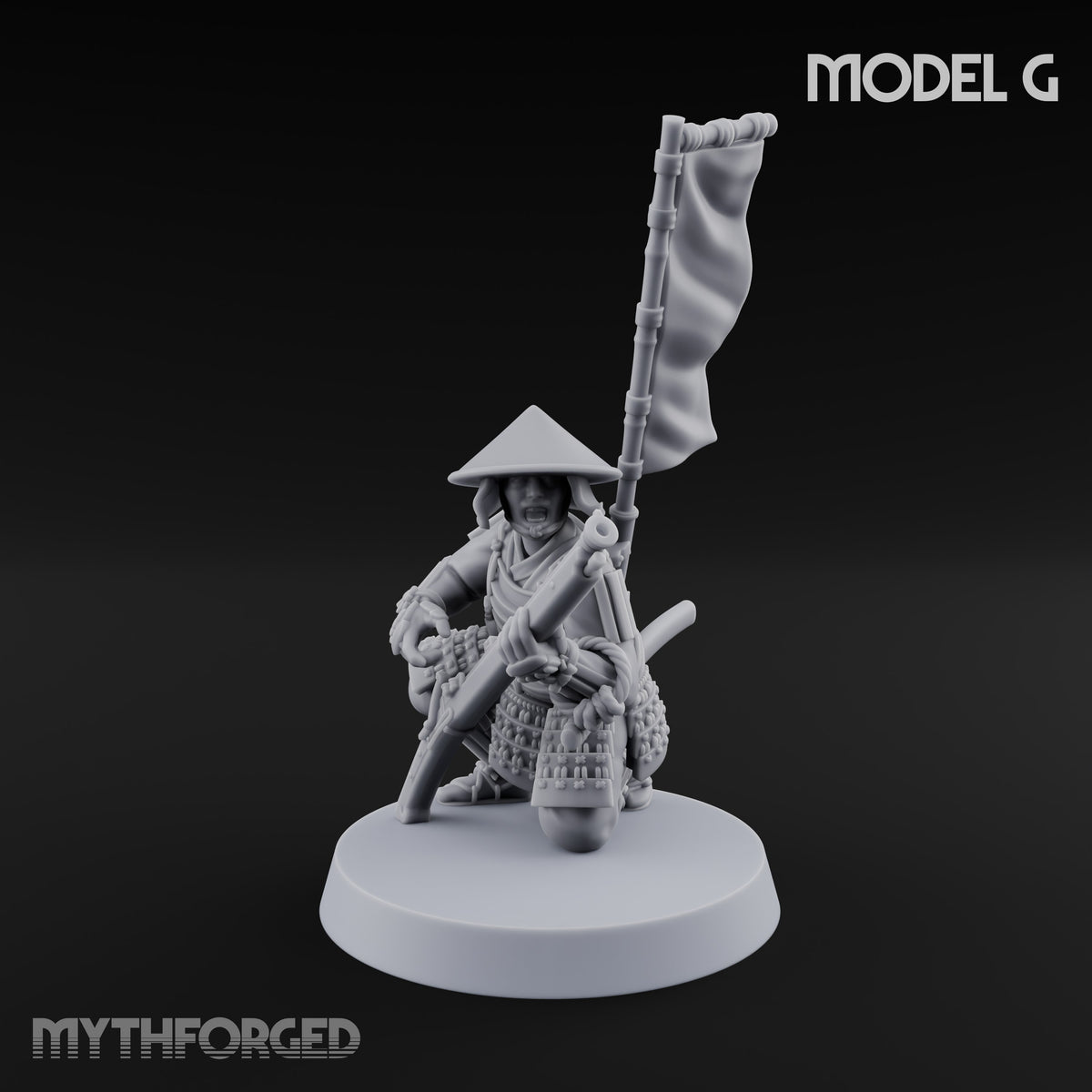 Matchlocks at the Ready Human Ashigaru Musketeers — G
