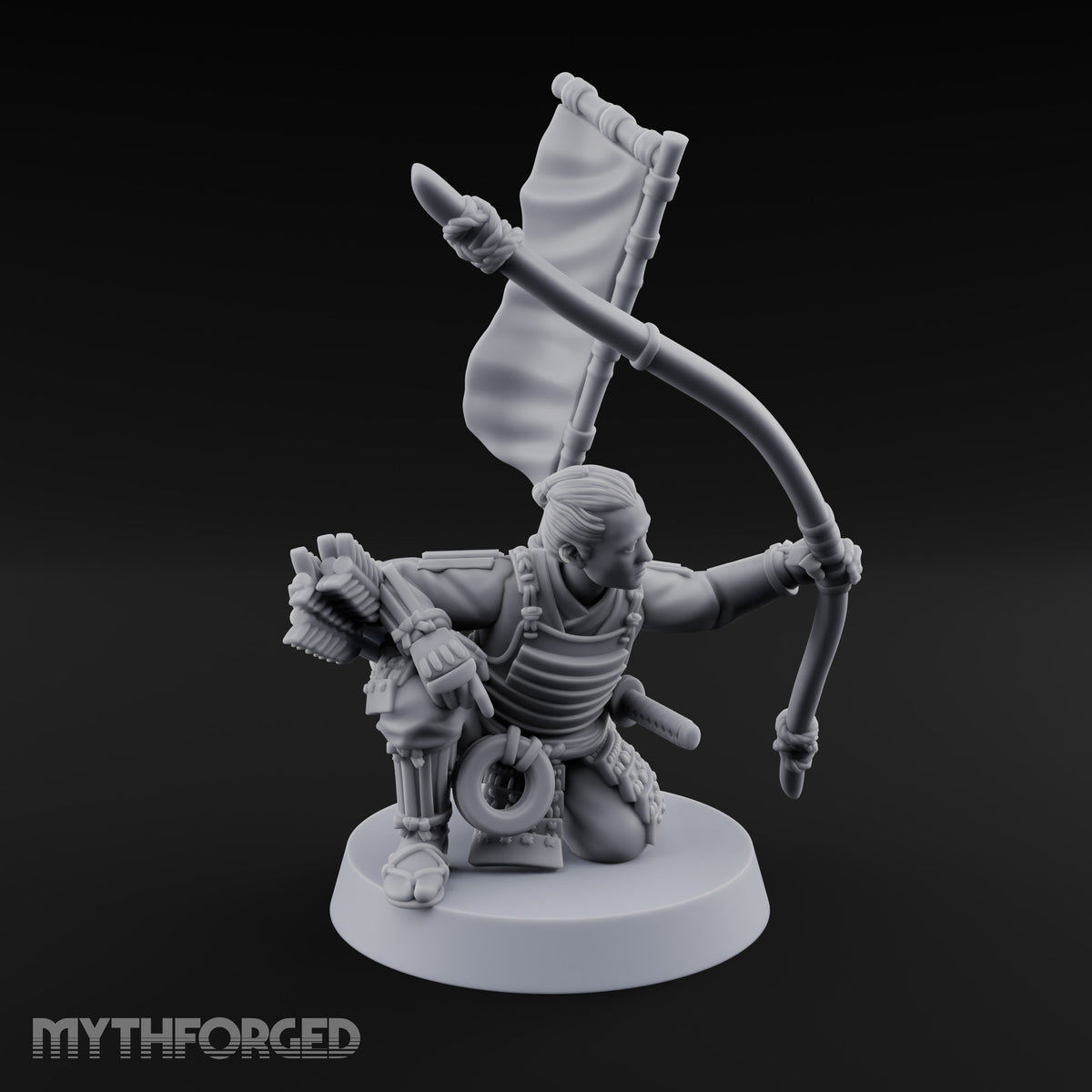 Bowstrings Taut Human Ashigaru Archer A