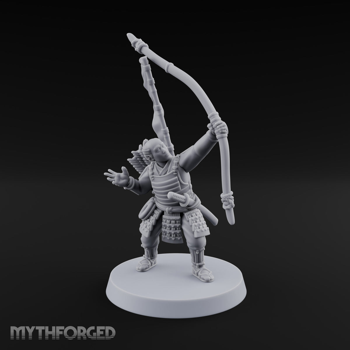 Bowstrings Taut Human Ashigaru Archers — B