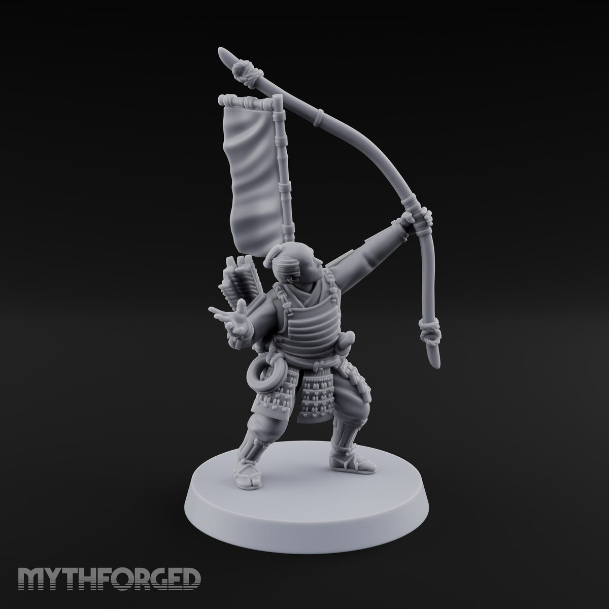 Bowstrings Taut Human Ashigaru Archer B