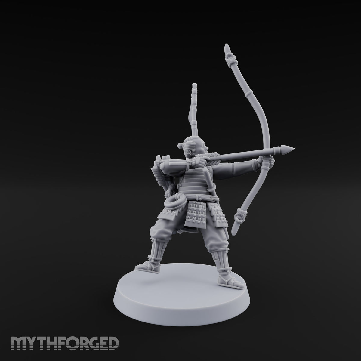 Bowstrings Taut Human Ashigaru Archers — C