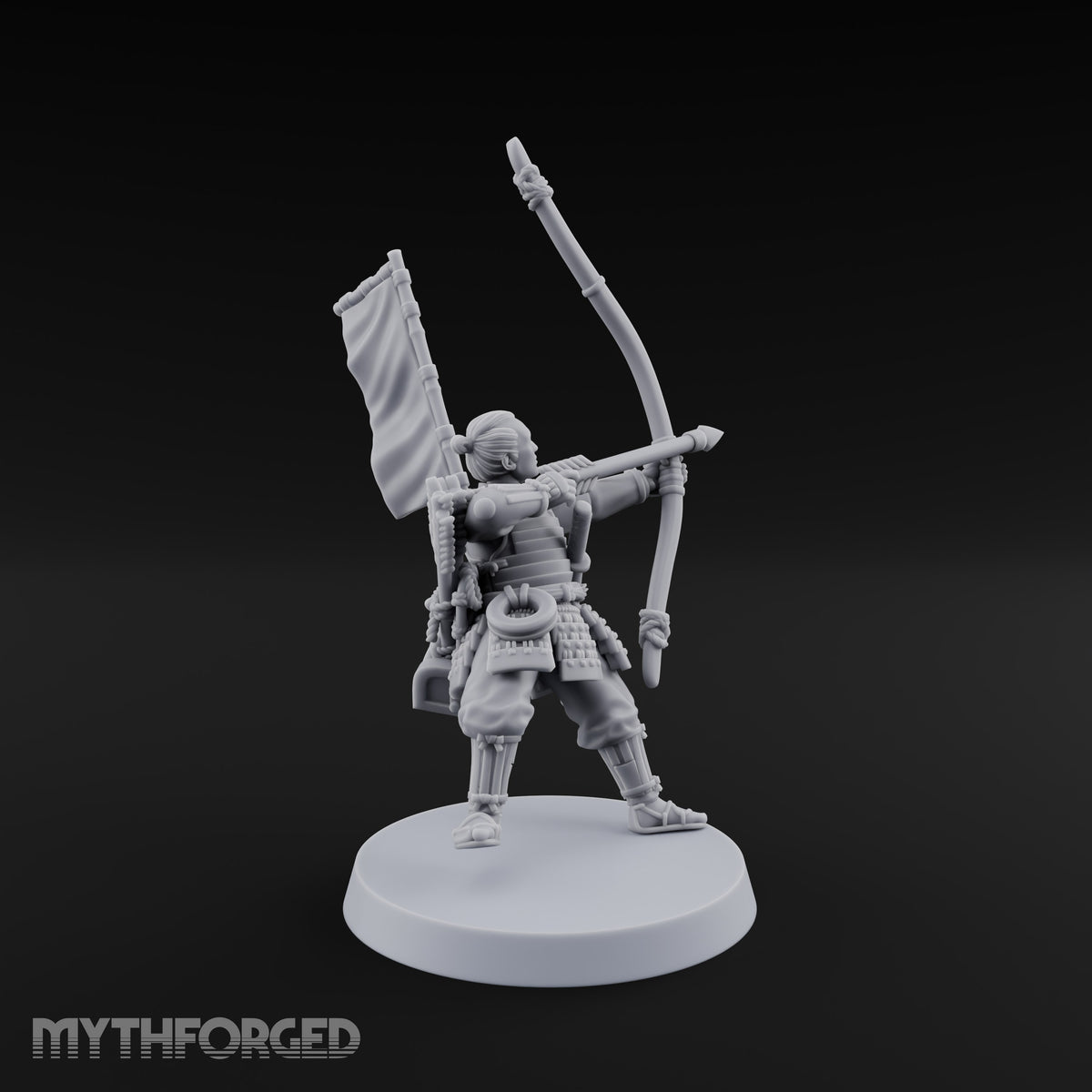 Bowstrings Taut Human Ashigaru Archer C
