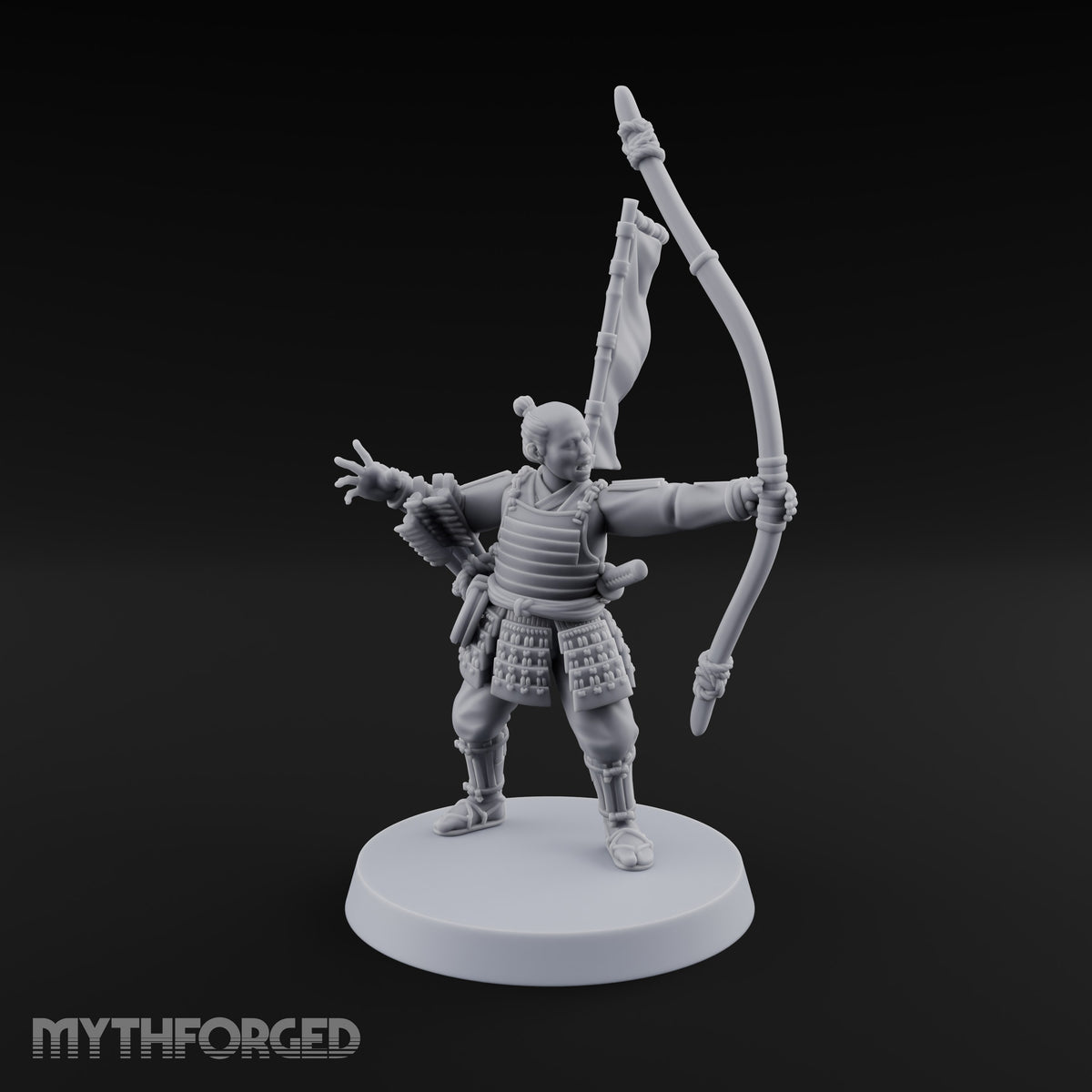 Bowstrings Taut Human Ashigaru Archer F