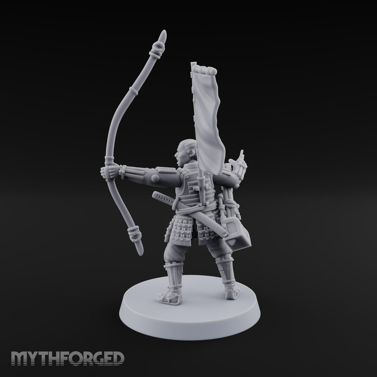 Bowstrings Taut Human Ashigaru Archer F