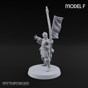 Bowstrings Taut Human Ashigaru Archer F