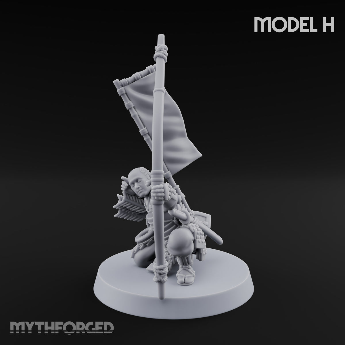 Bowstrings Taut Human Ashigaru Archers — H