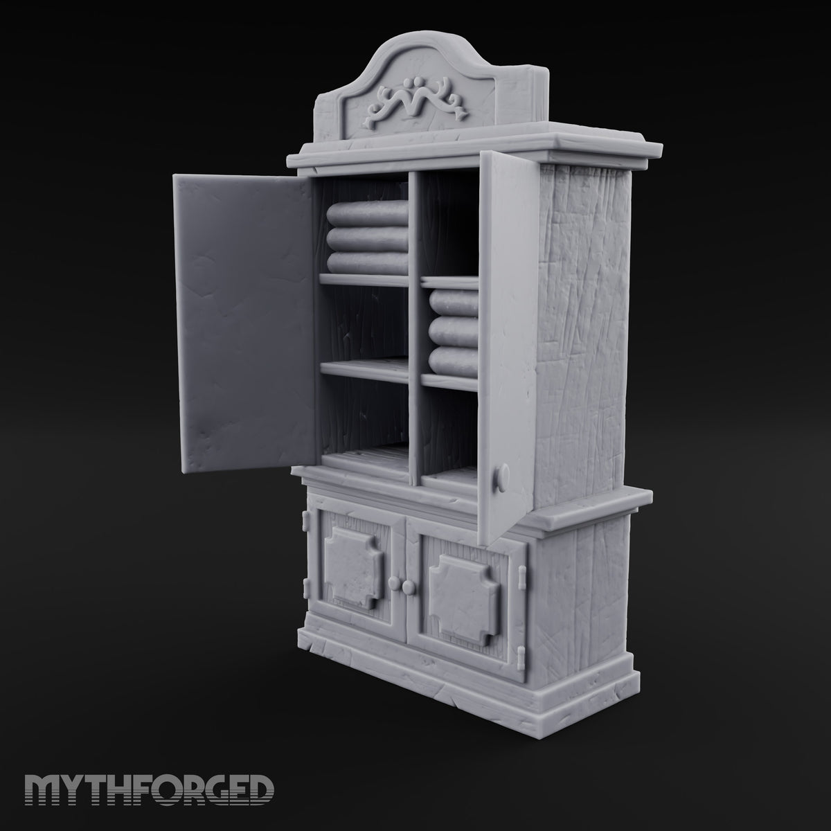 Fresh Linens Wooden Linen Storage Cabinet