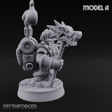 Clicking and Whirring Dwarf Artificers A Miniature for Dungeons and Dragons, Pathfinder or other TTRPGs