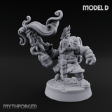 Clicking and Whirring Dwarf Artificers Miniature for Dungeons and Dragons, Pathfinder or other TTRPGs