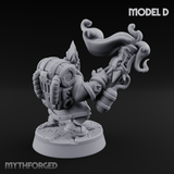 Clicking and Whirring Dwarf Artificers D Miniature for Dungeons and Dragons, Pathfinder or other TTRPGs