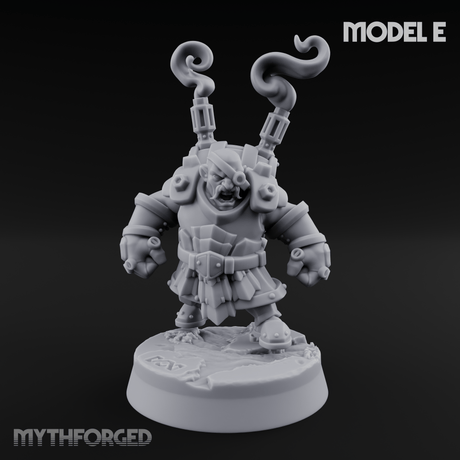 Clicking and Whirring Dwarf Artificers Miniature for Dungeons and Dragons, Pathfinder or other TTRPGs