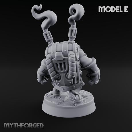 Clicking and Whirring Dwarf Artificers E Miniature for Dungeons and Dragons, Pathfinder or other TTRPGs
