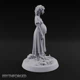 Expecting the Unspeakable Human Pregnant Woman in Tattered Dress