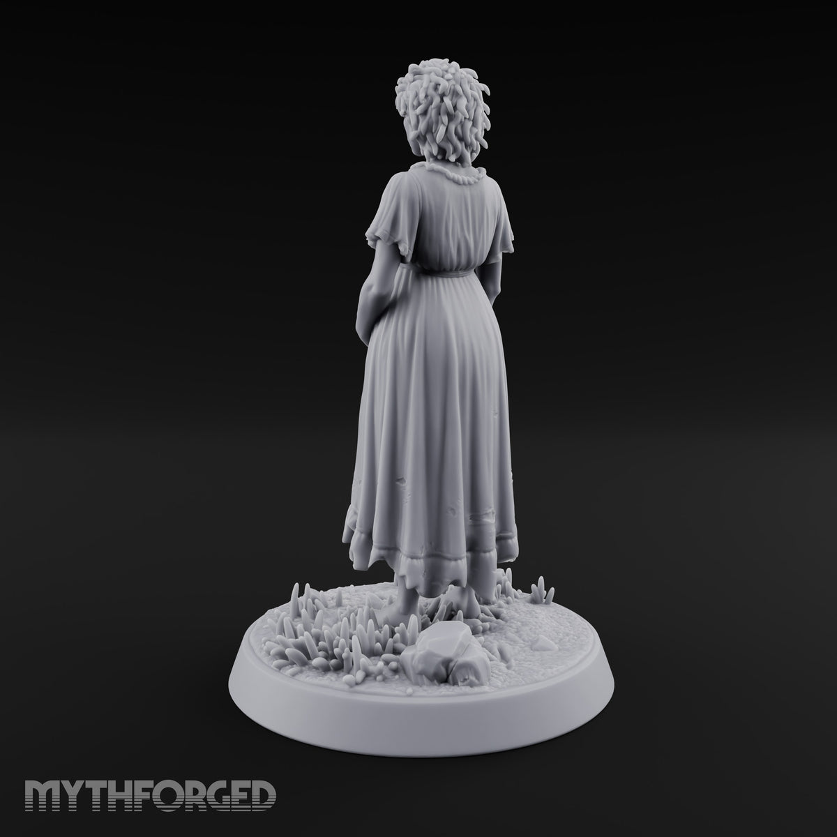 Expecting the Unspeakable Human Pregnant Woman in Tattered Dress
