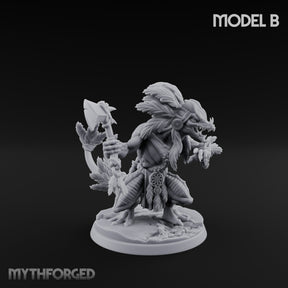 Leaf And Bone Adorned Lizardfolk Shaman B