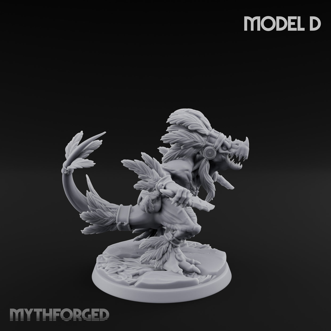 Leaf And Bone Adorned Lizardfolk Shaman D gallery 4