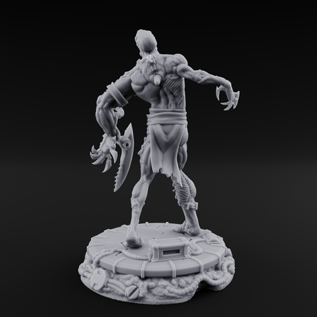 Jaw Dropping Cyborg Mutant A Miniature for Dungeons and Dragons, Pathfinder or other TTRPGs