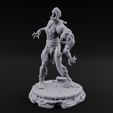Jaw Dropping Cyborg Mutant A Miniature for Dungeons and Dragons, Pathfinder or other TTRPGs