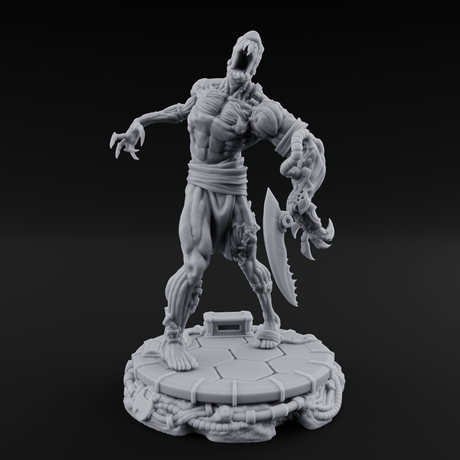 Jaw Dropping Cyborg Mutant A Miniature for Dungeons and Dragons, Pathfinder or other TTRPGs