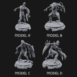 Jaw Dropping Cyborg Mutants Miniature for Dungeons and Dragons, Pathfinder or other TTRPGs