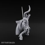 Horns Raised Roaring Demon Warlord Miniature for Dungeons and Dragons, Pathfinder or other TTRPGs
