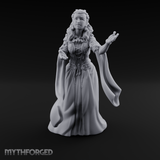 Draped In Elegance Human Noble Miniature for Dungeons and Dragons, Pathfinder or other TTRPGs
