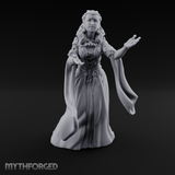 Draped In Elegance Human Noble Miniature for Dungeons and Dragons, Pathfinder or other TTRPGs