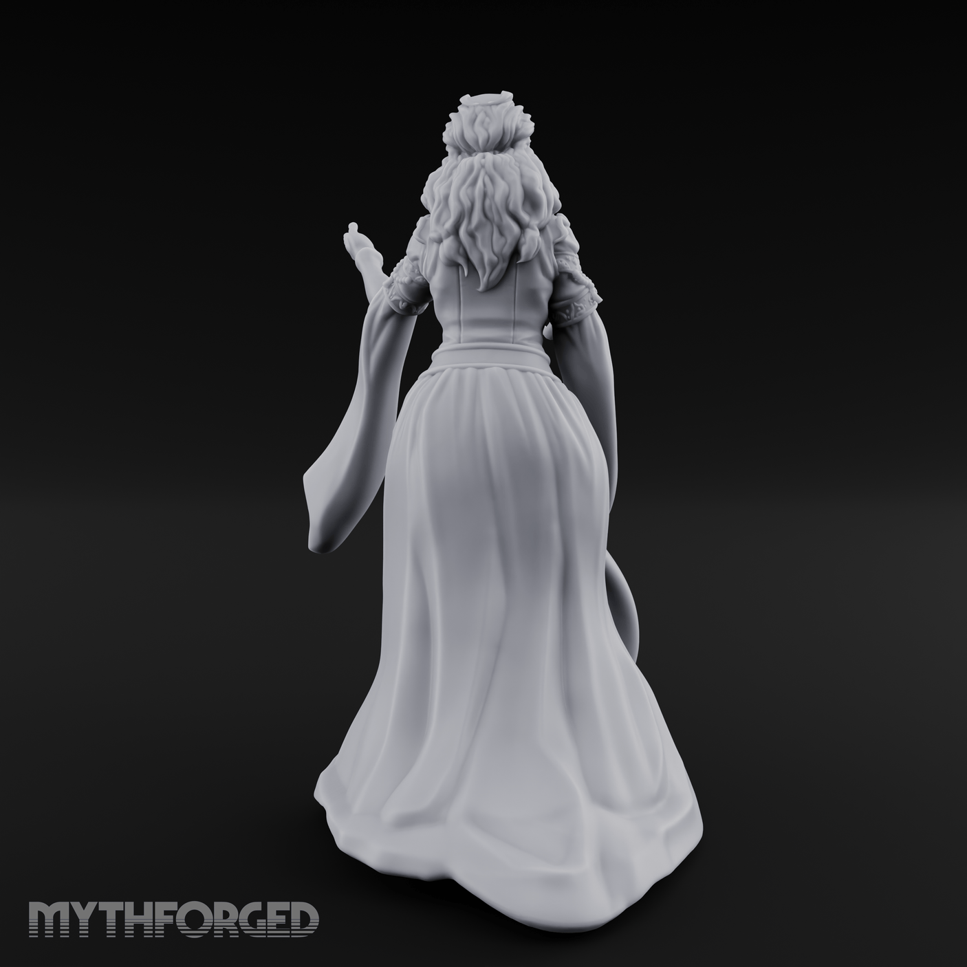 Draped In Elegance Human Noble Miniature for Dungeons and Dragons, Pathfinder or other TTRPGs