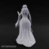 Draped In Elegance Human Noble Miniature for Dungeons and Dragons, Pathfinder or other TTRPGs