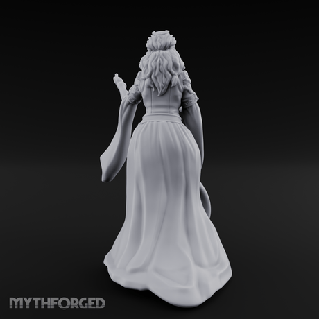 Draped In Elegance Human Noble Miniature for Dungeons and Dragons, Pathfinder or other TTRPGs